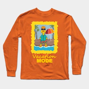 Funny Duck On Vacation Long Sleeve T-Shirt